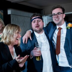 Partying the night away on the dance-floor