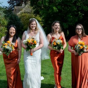 The ladies take a relaxed stroll in the gardens of The Manor House Hotel in Moreton-in-Marsh