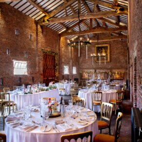 Interior photography of vast barn wedding venue interior at this wonderful Buckinghamshire venue 